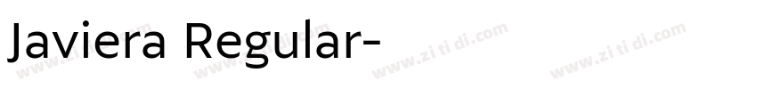 Javiera Regular字体转换